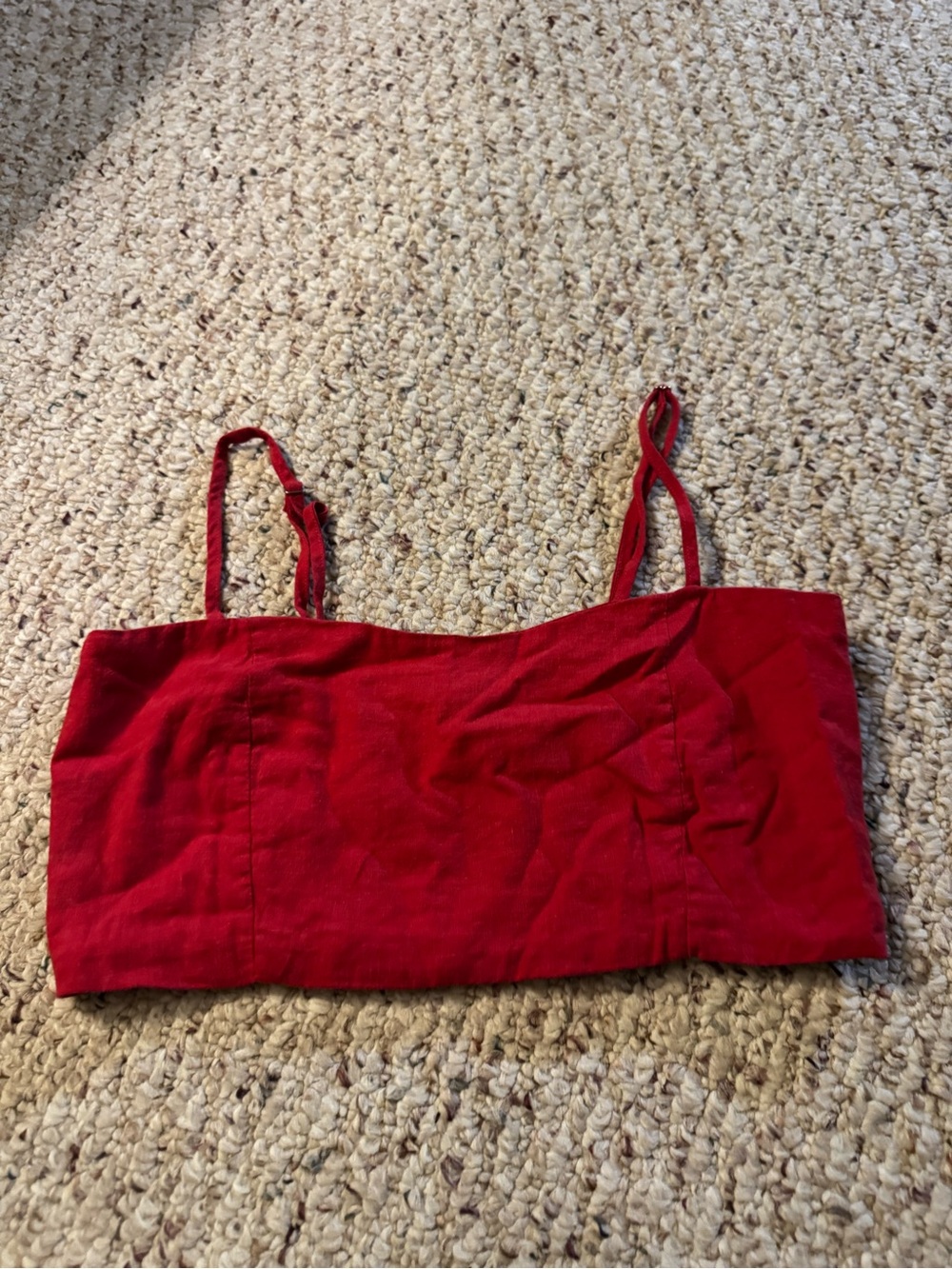 BRANDY MELVILLE Red crop bra top